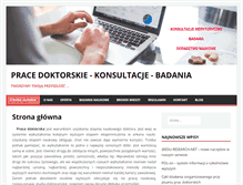 Tablet Screenshot of doktoraty.com.pl