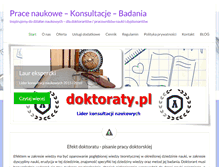 Tablet Screenshot of doktoraty.pl
